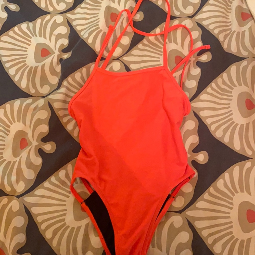 Jolyn Swim Nico 2 Neon Coral One piece!